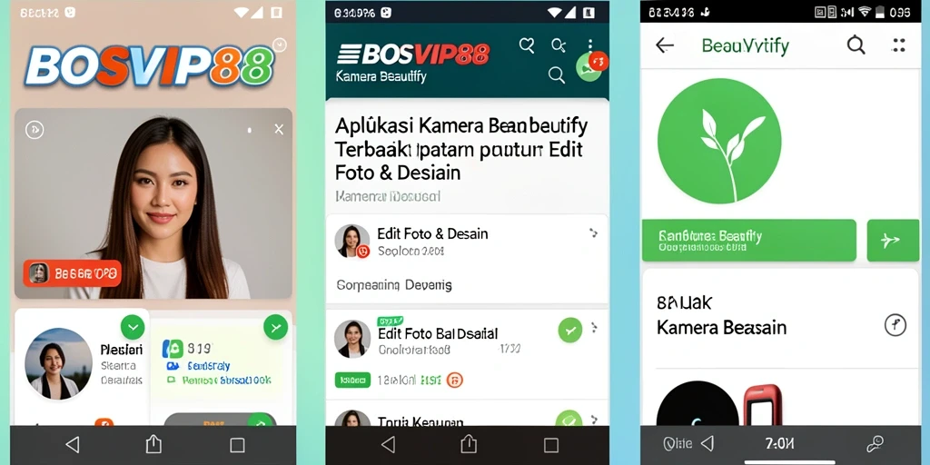 Antarmuka BOSVIP88 yang menarik untuk edit foto.