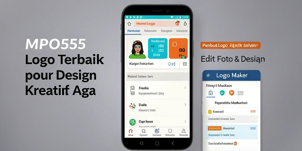 Tampilan utama MPO555 dengan berbagai fitur desain logo yang intuitif.