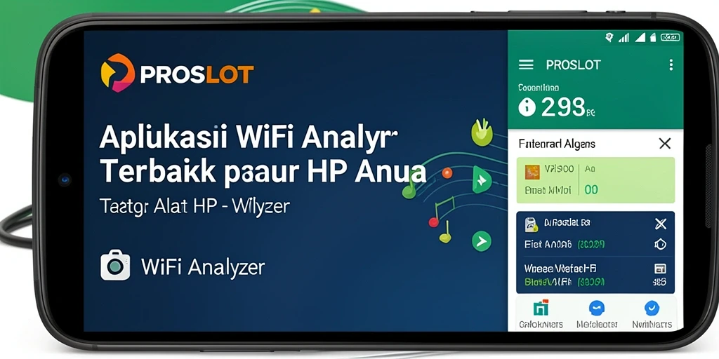 Antarmuka PROSLOT yang menampilkan analisis jaringan WiFi secara real-time.