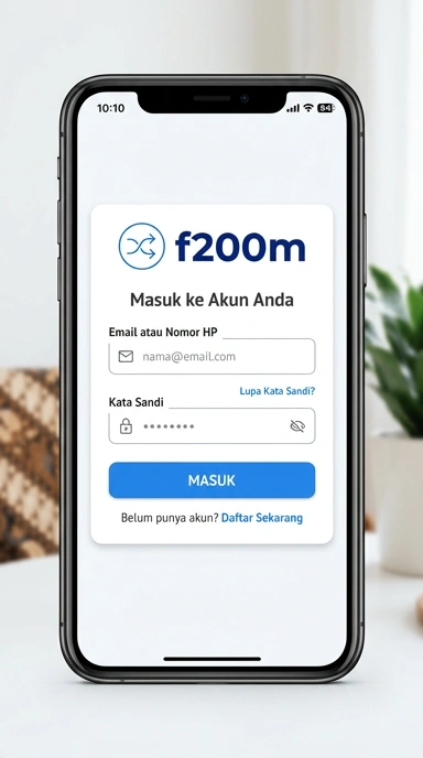 Masuk Akun f200m dengan Mudah di Android